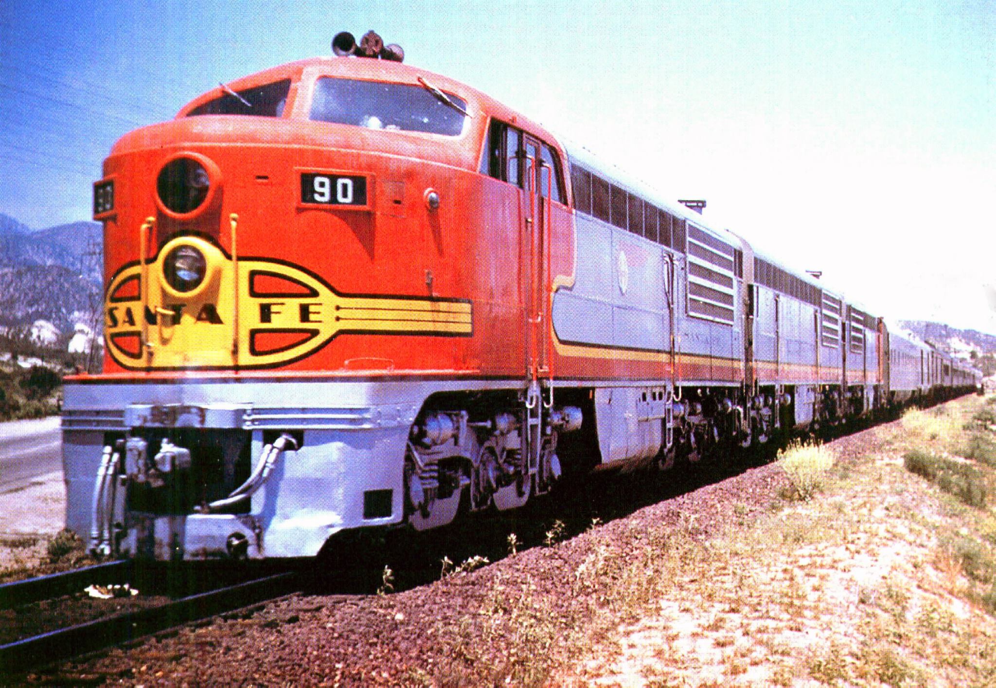 Image result for santa fe PA locomotives