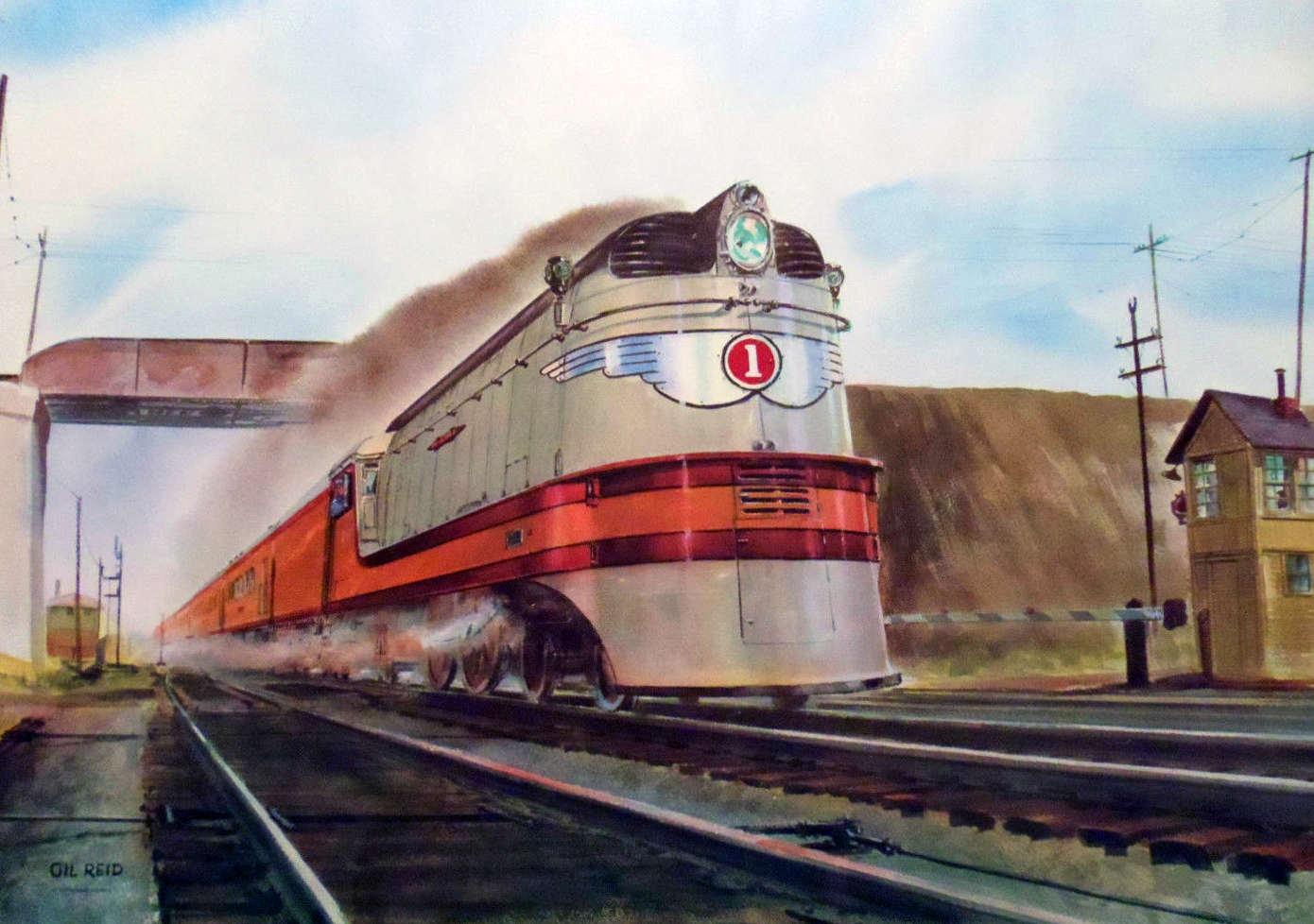 "Mercury" train in Chicago, 1936 - Mercury train sets were designed by