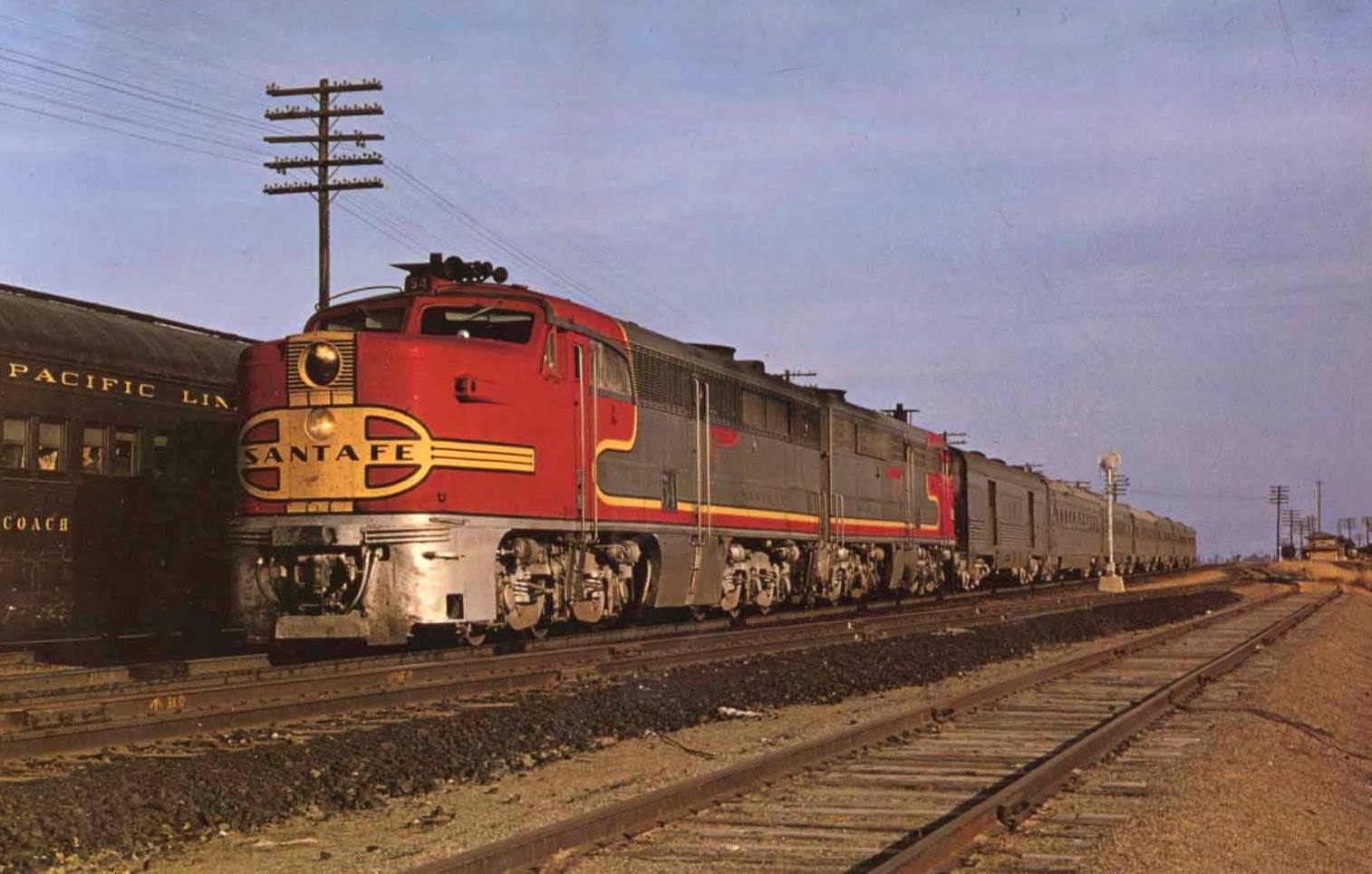 Image result for santa fe passenger trains in fresno