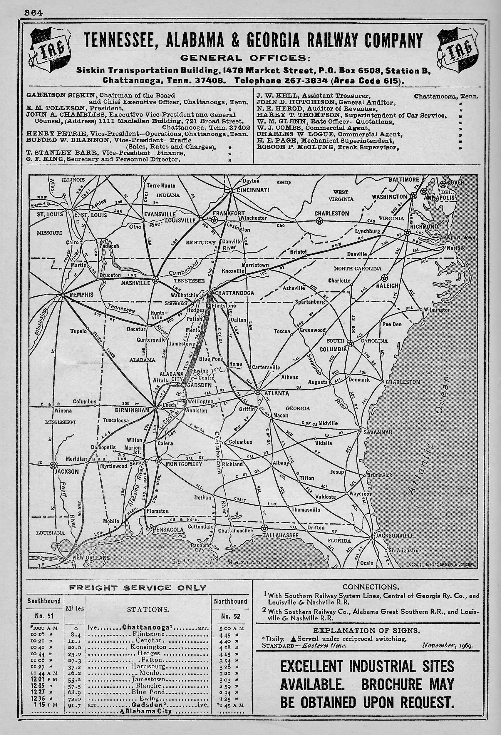 The Tennessee, Alabama And Railway, The Tag Route
