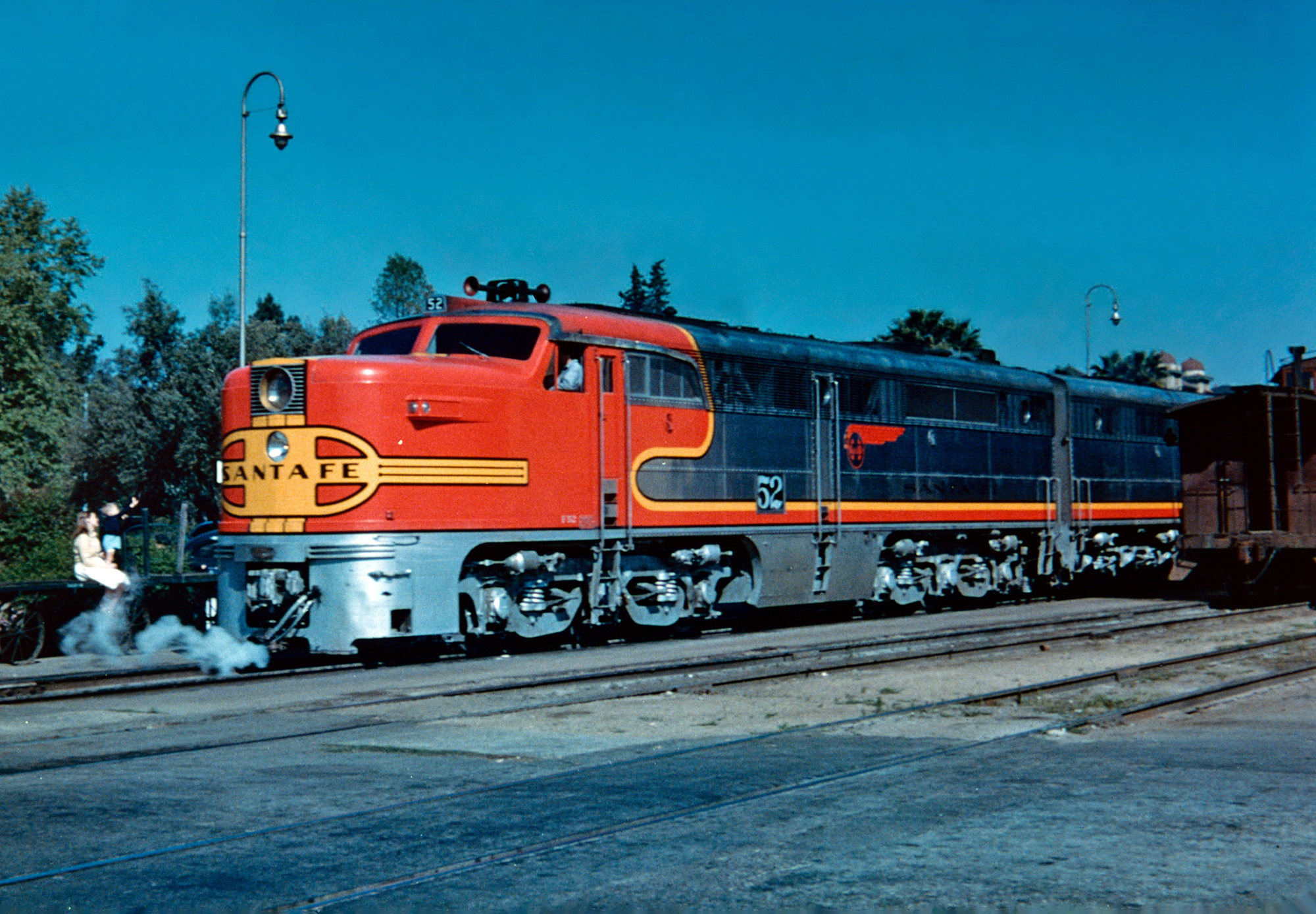 1943 Freight Train at Cajon Pass CA Vintage Photograph 13" x 19" Reprint Cajon 