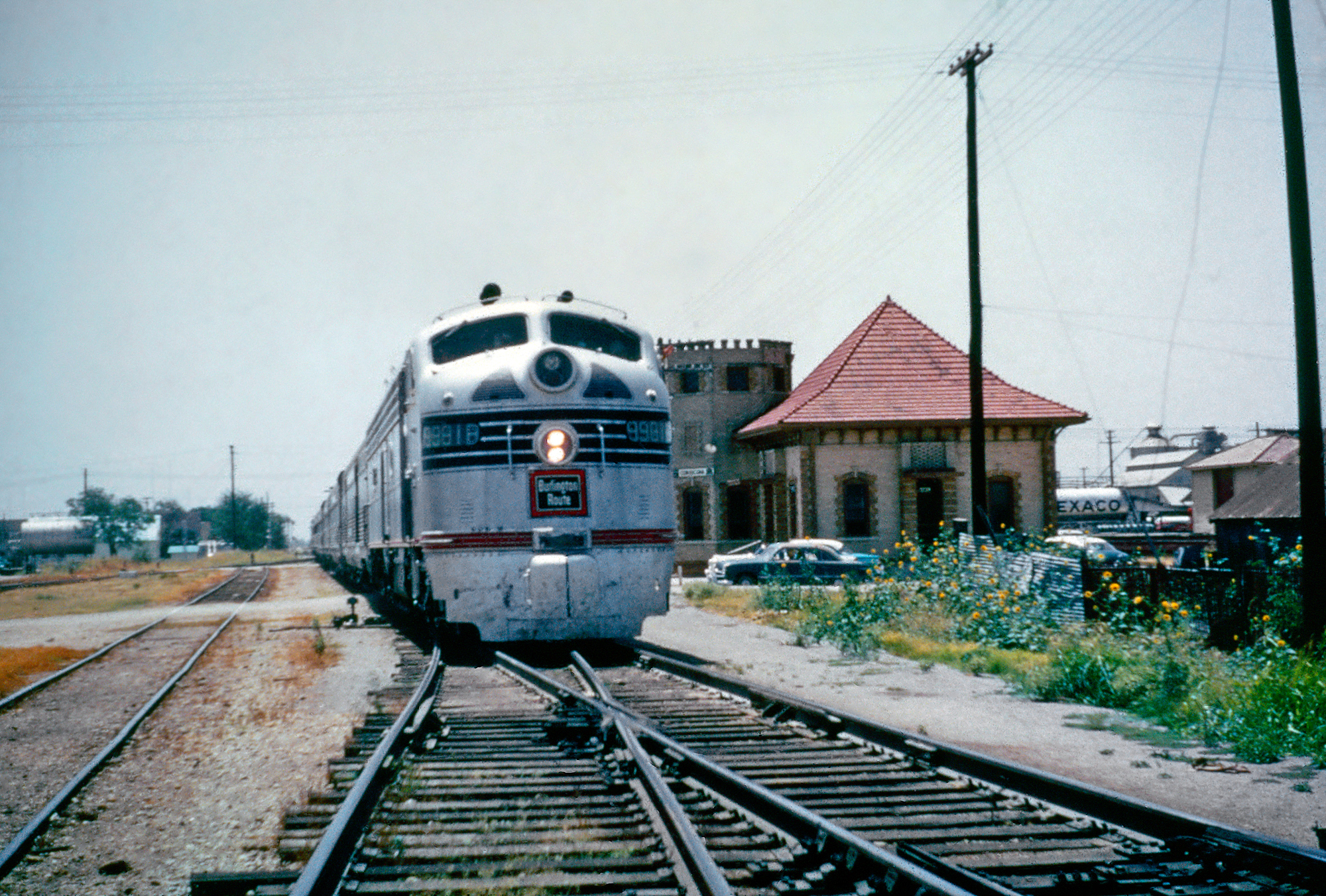 Amarillo 1943 Railroad Yard Texas Vintage Photograph 13" x 19" Reprint 