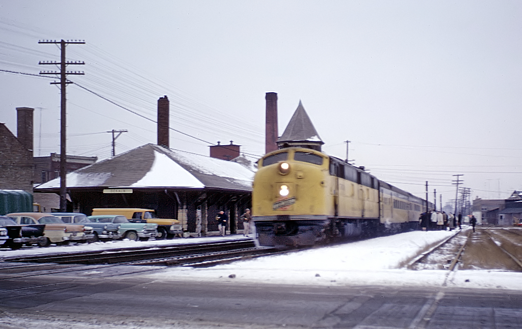CNW Train 2, Kate Shelley 400 De Kalb, IL Jan 1965 Photo by Rick Burn of Holland Michigan.jpg