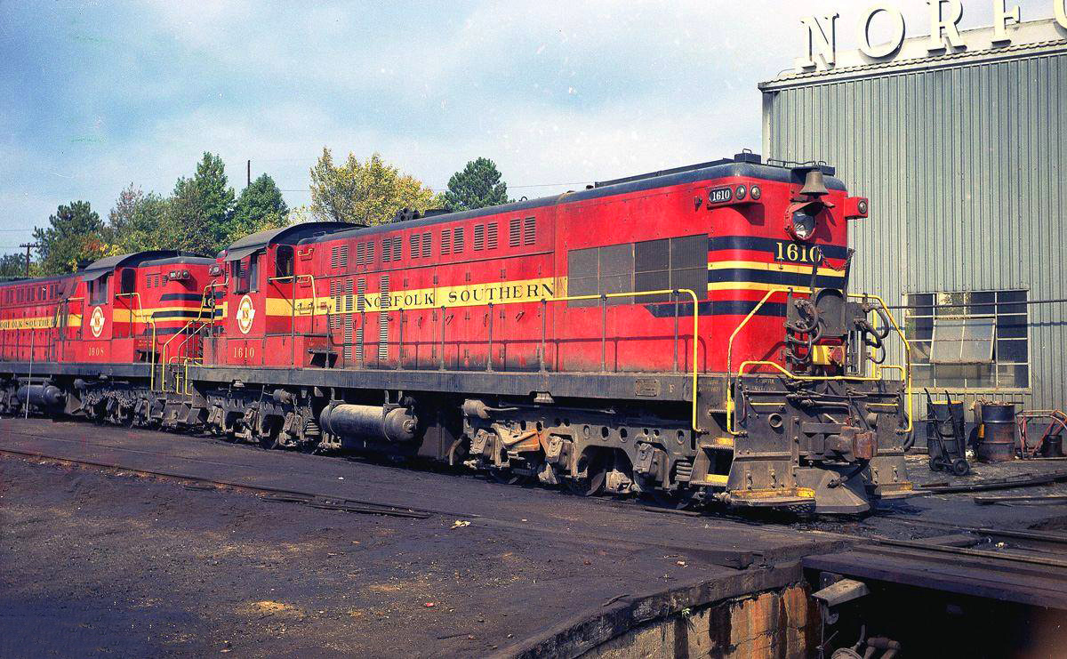 Original Norfolk Southern Railway Map Roster Photos