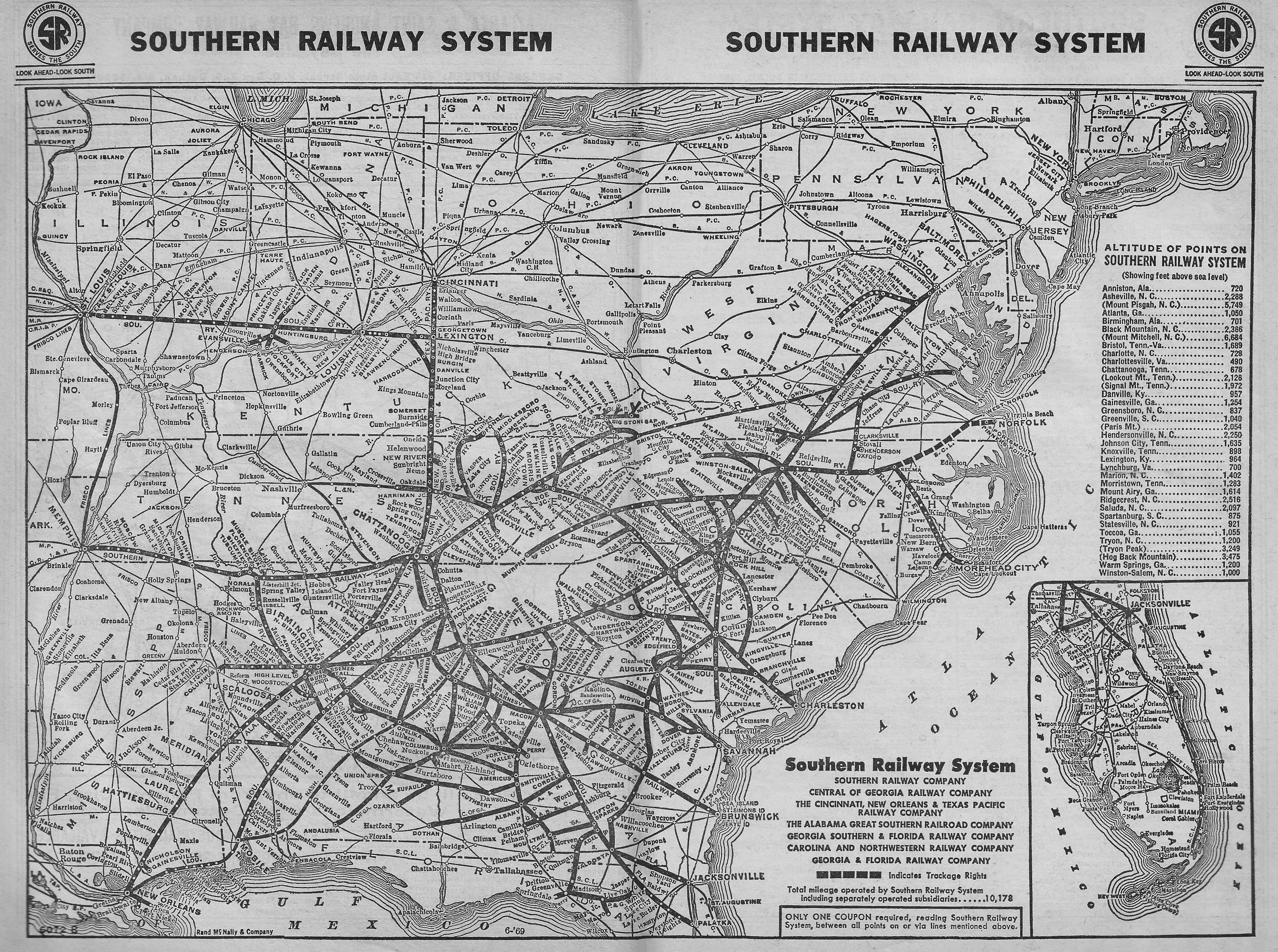 Southern Railway Usa Map Locomotives Logo History