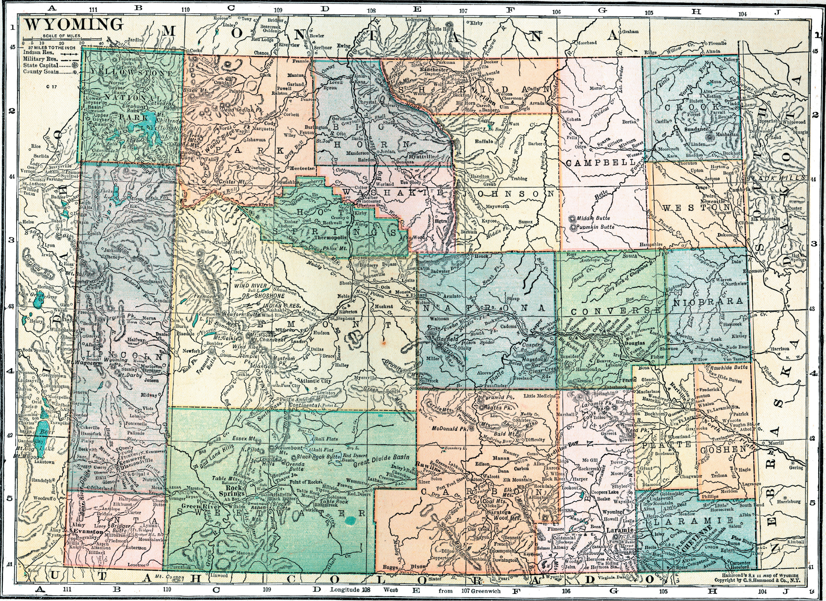 Wyoming Railroads: State Map, History, Abandoned Lines