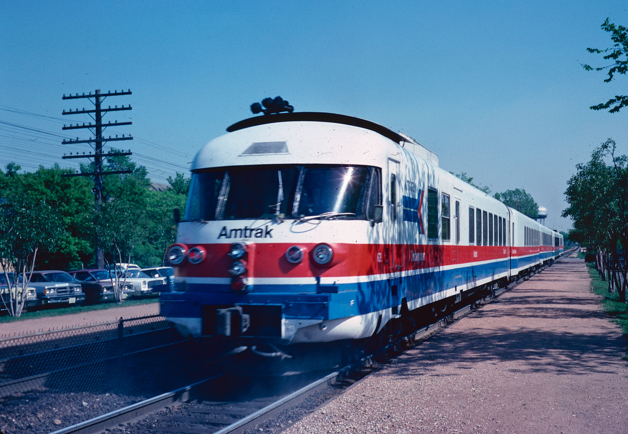 Amtrak's  ANF Turbo Liner Train  #63  Chicago IL  Photo 1970s Reprint  PC RR  21 