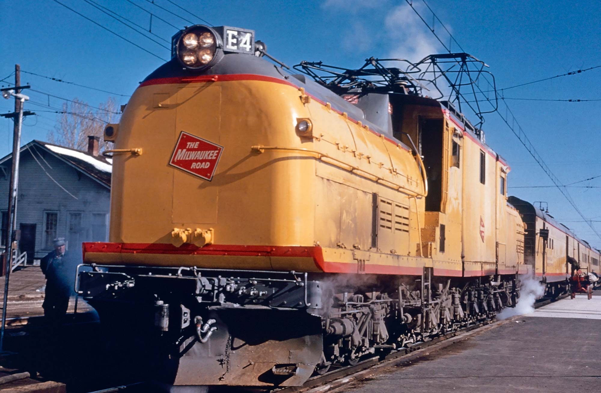 Milwaukee Road Photo Olympian Hiawatha Erie Built FM 5A train CMSP Railroad