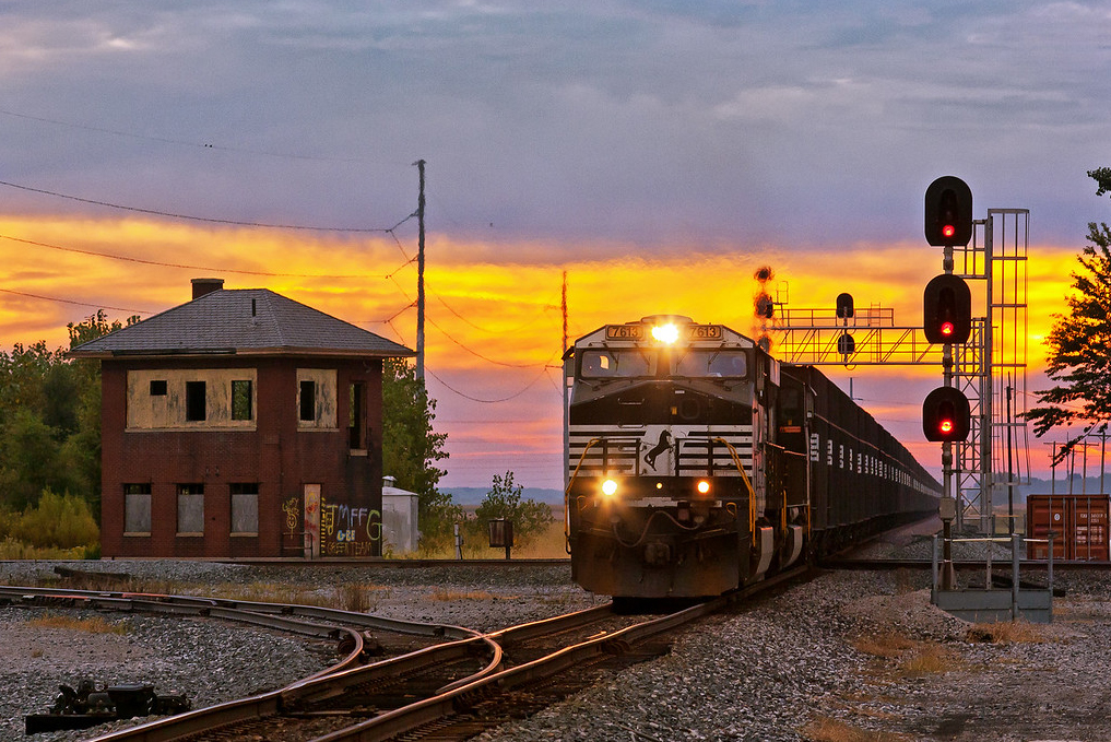 two lanes or tracks of rails meeting in perspective into one, fusion of two  rail lanes or tracks, the photo can have a symbolic meaning Stock Photo -  Alamy