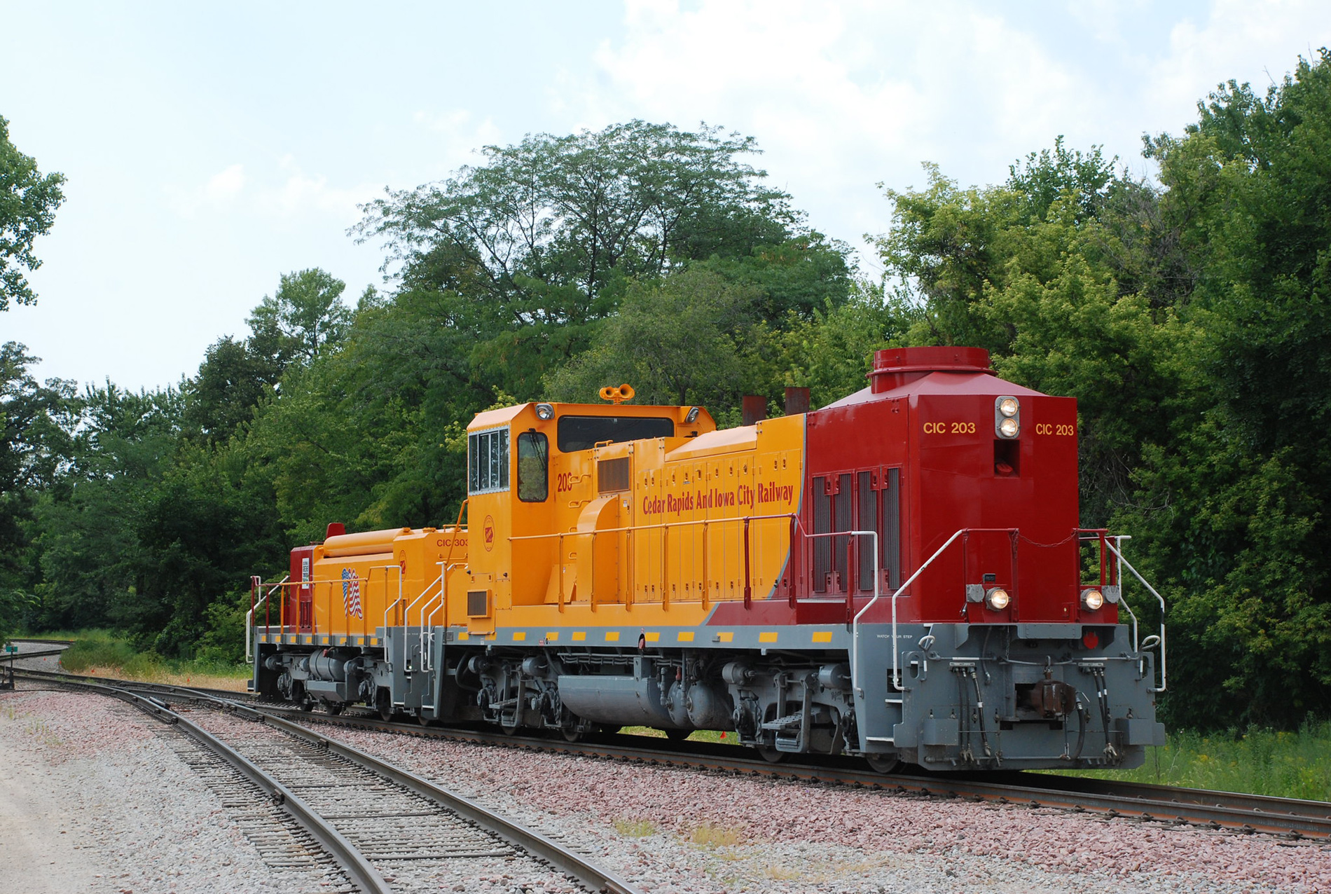 Cedar Rapids & Iowa City Railway Company Roster, Map