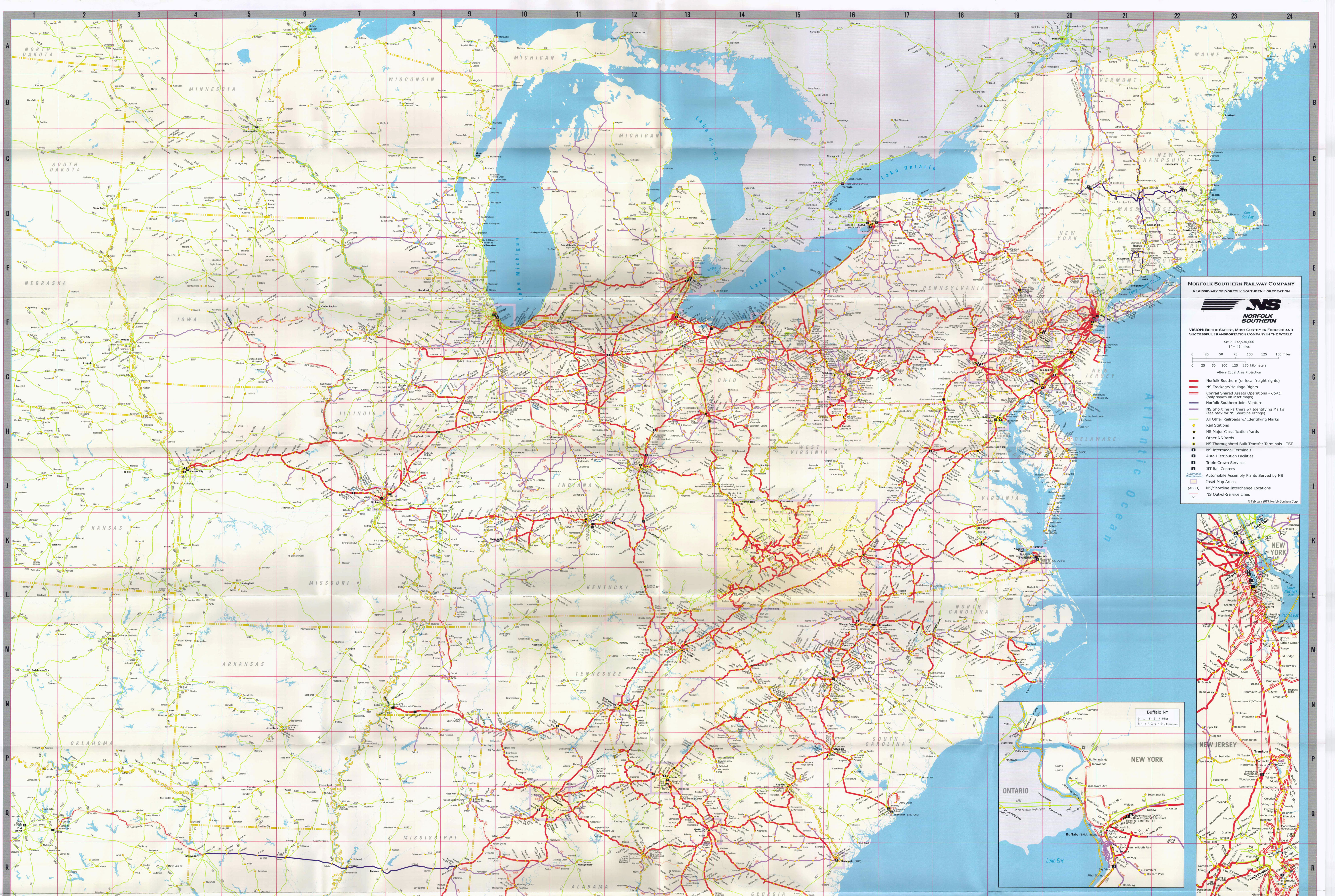 Norfolk Southern Railway Map History Logo Photos