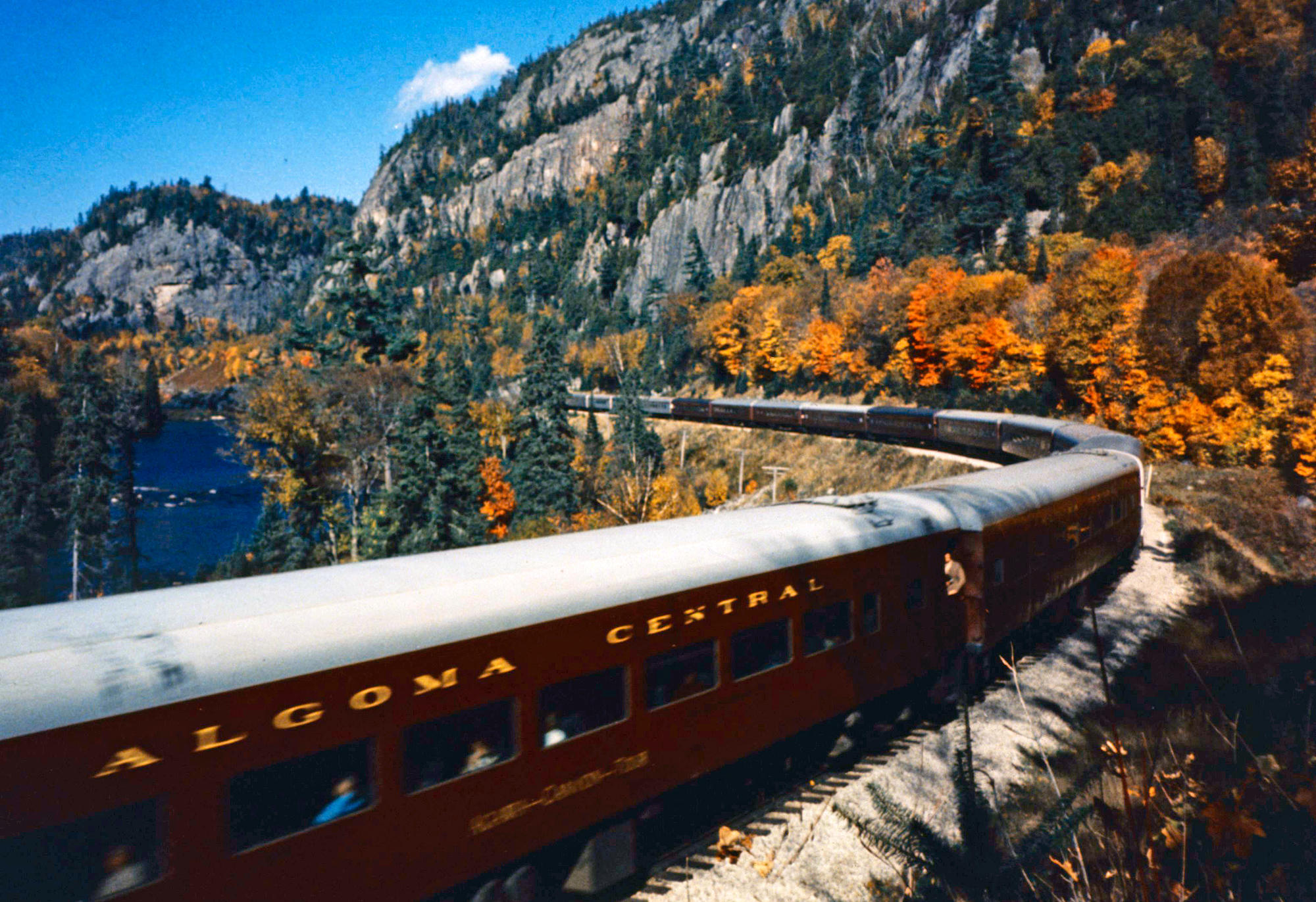 Old Train Car in the Colorado Mountains Fall Colors