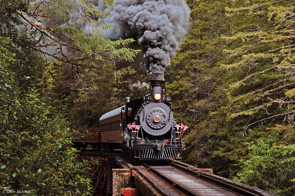 The Skunk Train (California): History, Pictures, Route