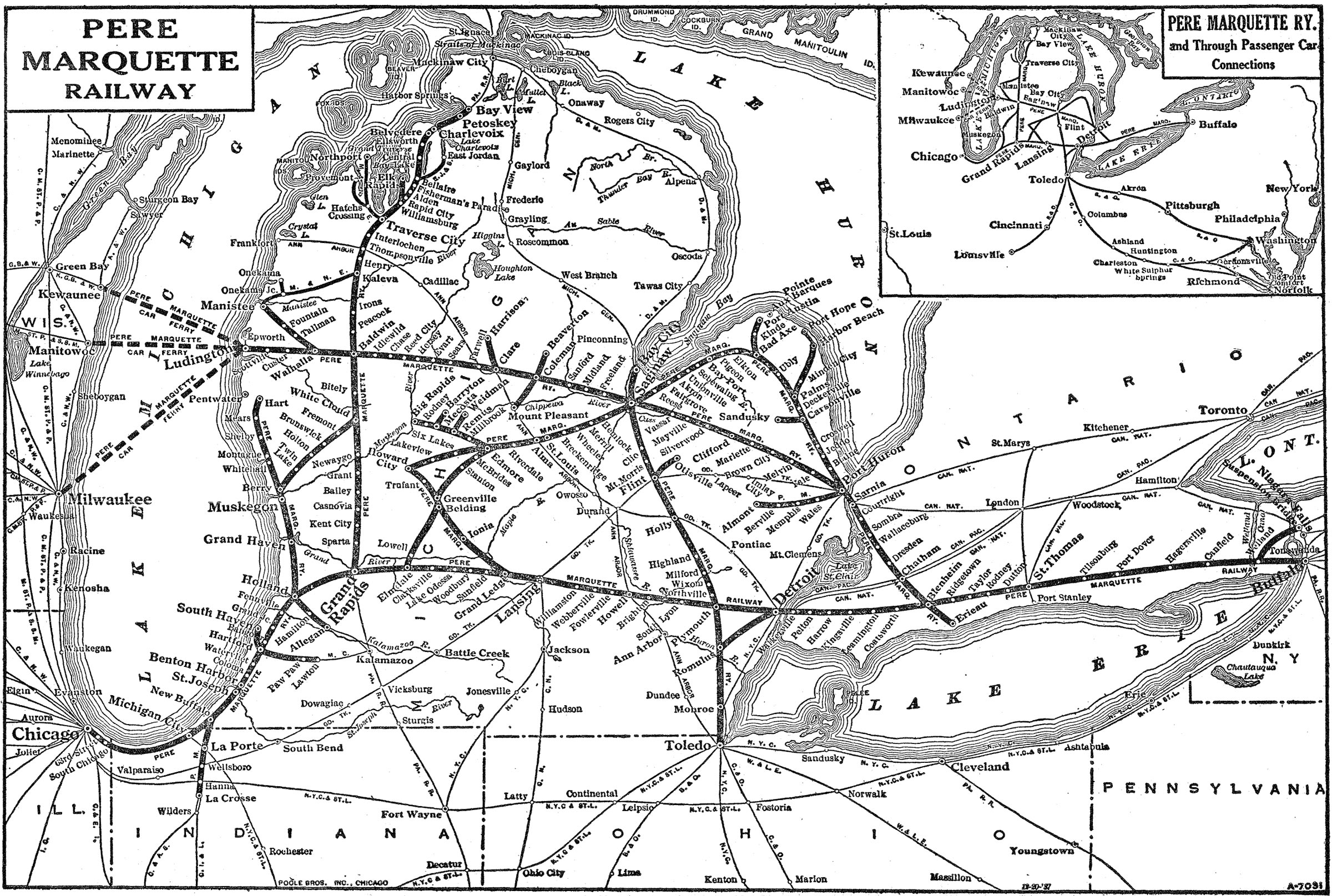 Pere Marquette Rail Trail Map