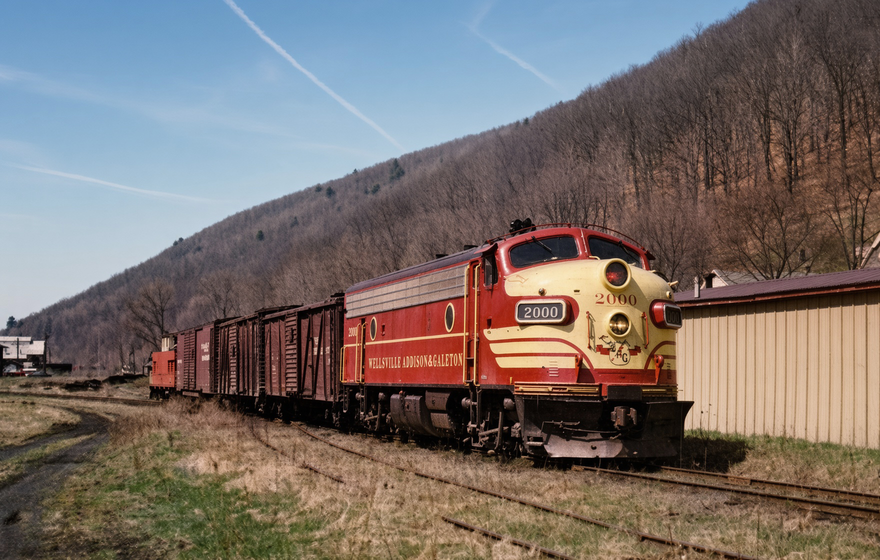 Wellsville, Addison & Galeton: Sole Leather Line, History & Roster