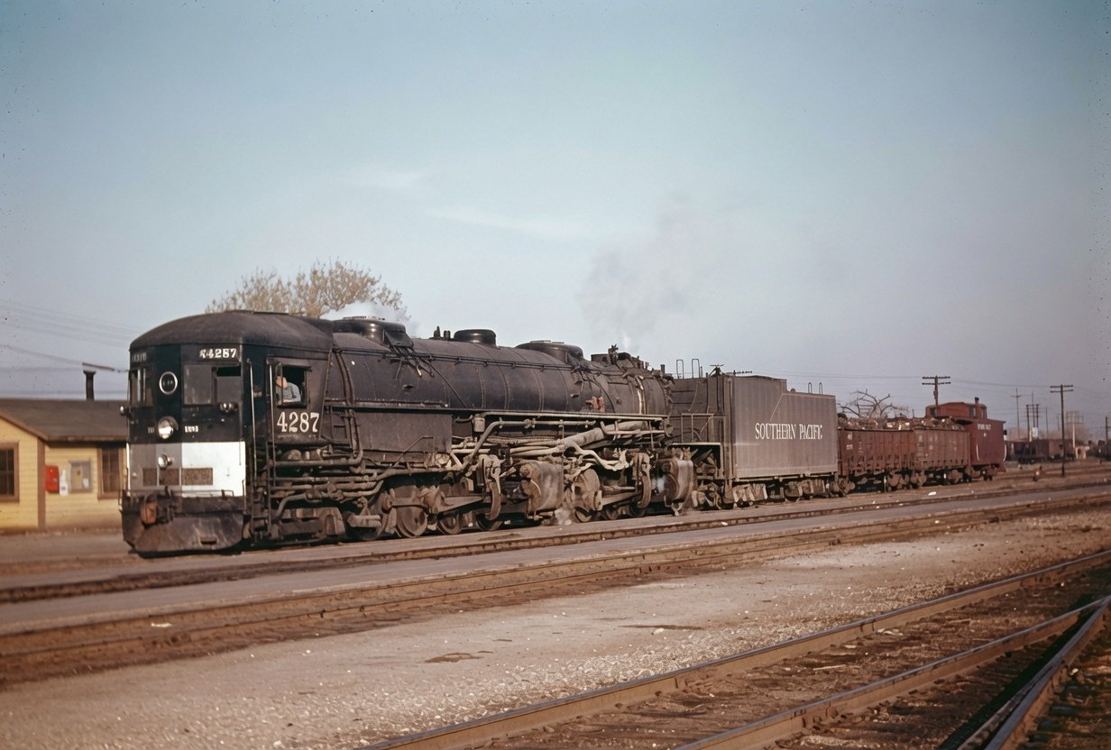 Southern Pacific 4-8-8-2 4287 AC-12 Colton California 1953