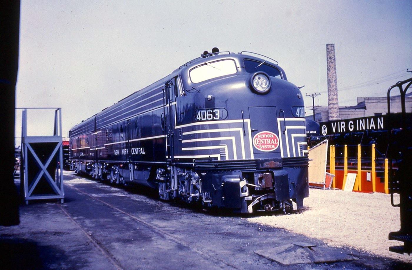 New York Central E8A pair Railway Supply Manufacturers Association Atlantic City June 1953