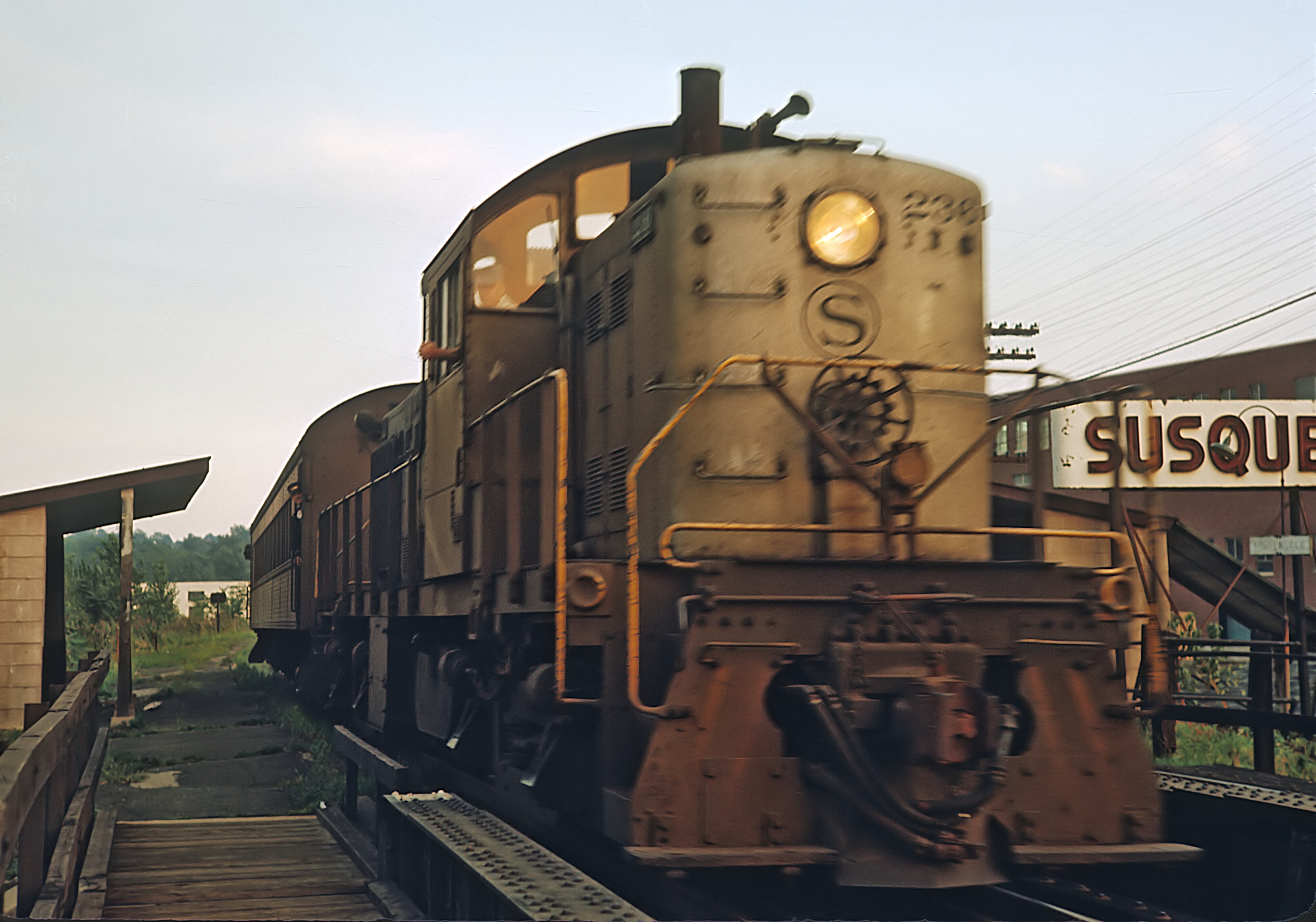 New York Susquehanna and Western RS1 236 at Hackensack New Jersey station September 3 1965 Roger Puta