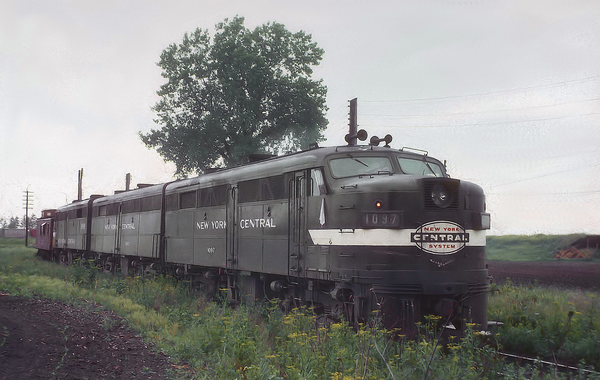 New York Central FA-2 1097 Zearing Illinois June 1966 Rick Burn