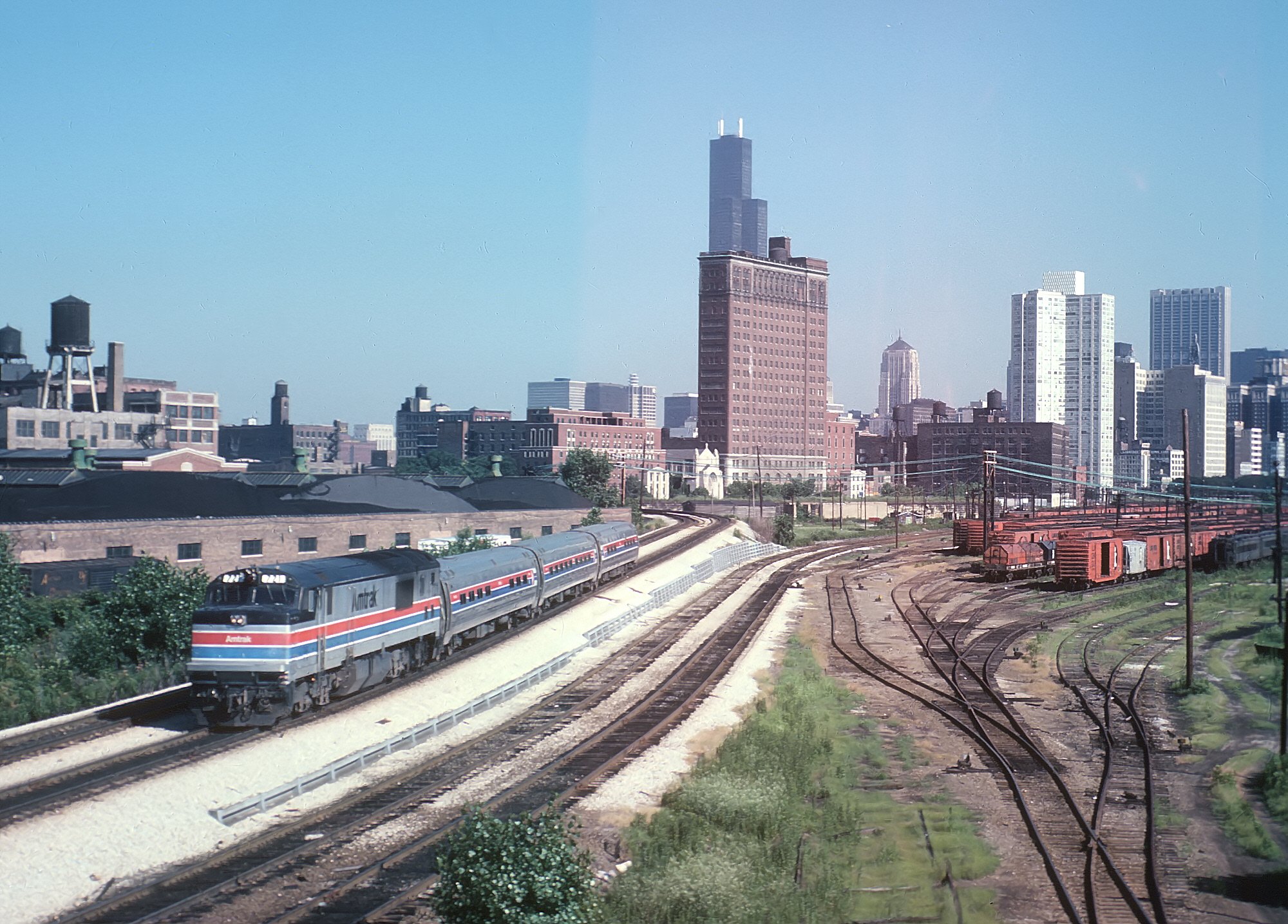Amtrak P30CH 721 Illini St Charles Air Line August 1978