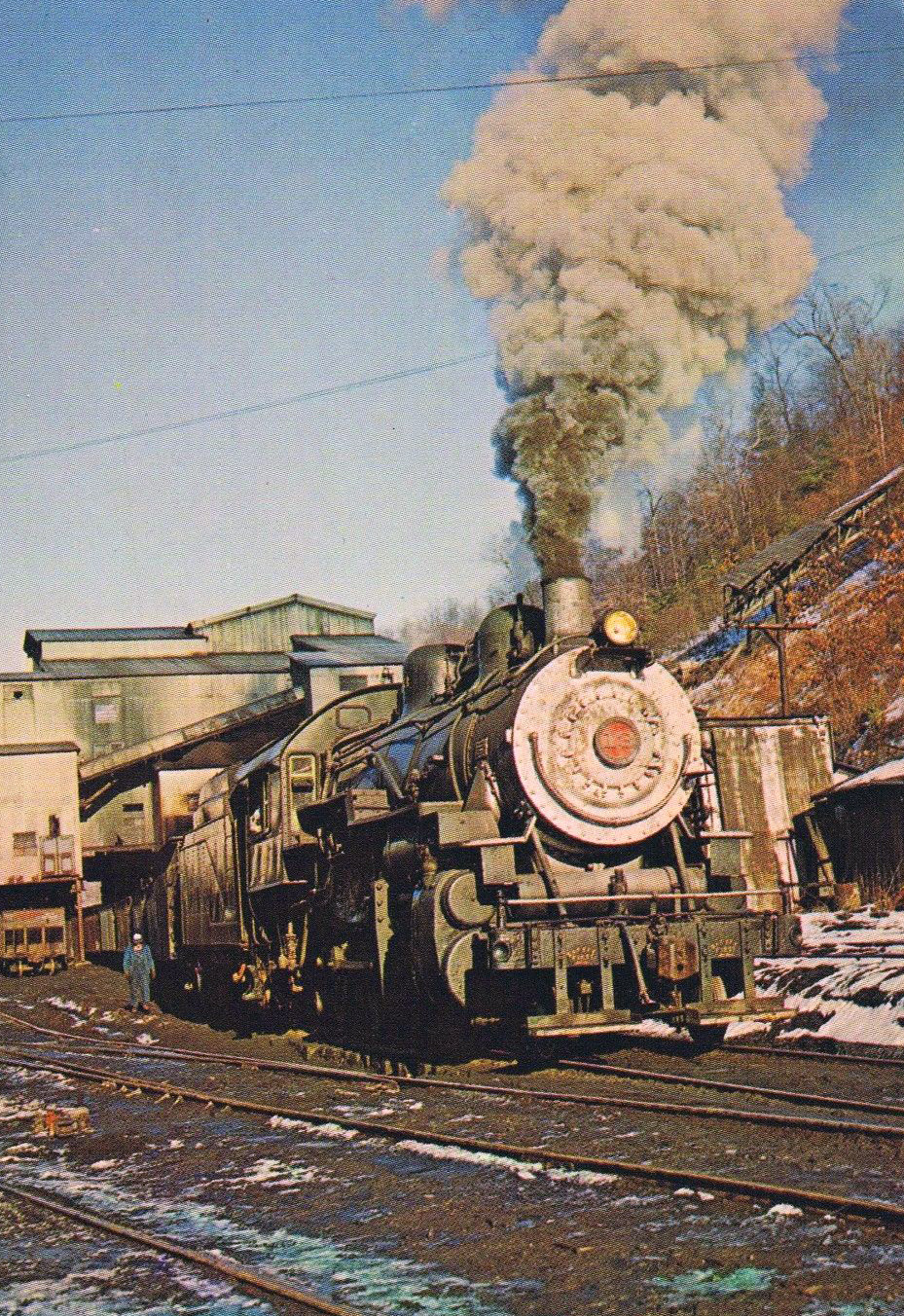 Buffalo Creek and Gauley 2-8-0 13 last run Widen West Virginia 99 loads caboose Michael Eagleson