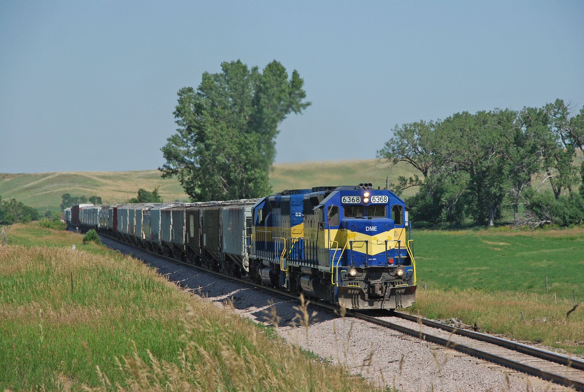 DM&E's Belle Turn near Jolly SD in July 2009