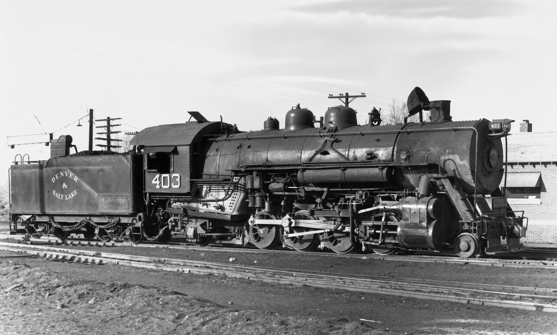 Denver and Salt Lake Railway 2-8-2 No. 403 at Denver, Colorado
