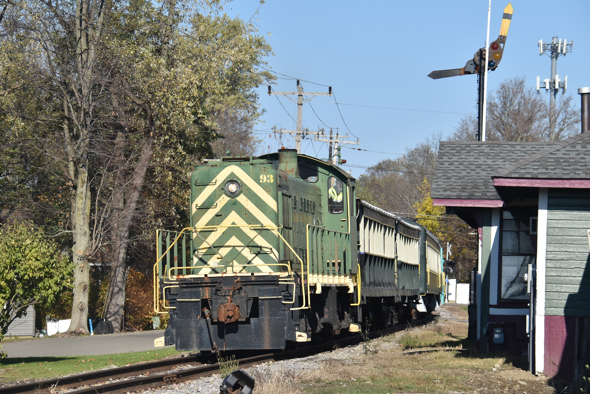 Buffalo, Cattaraugus & Jamestown Scenic Railway excursion at Eden, NY in 2023