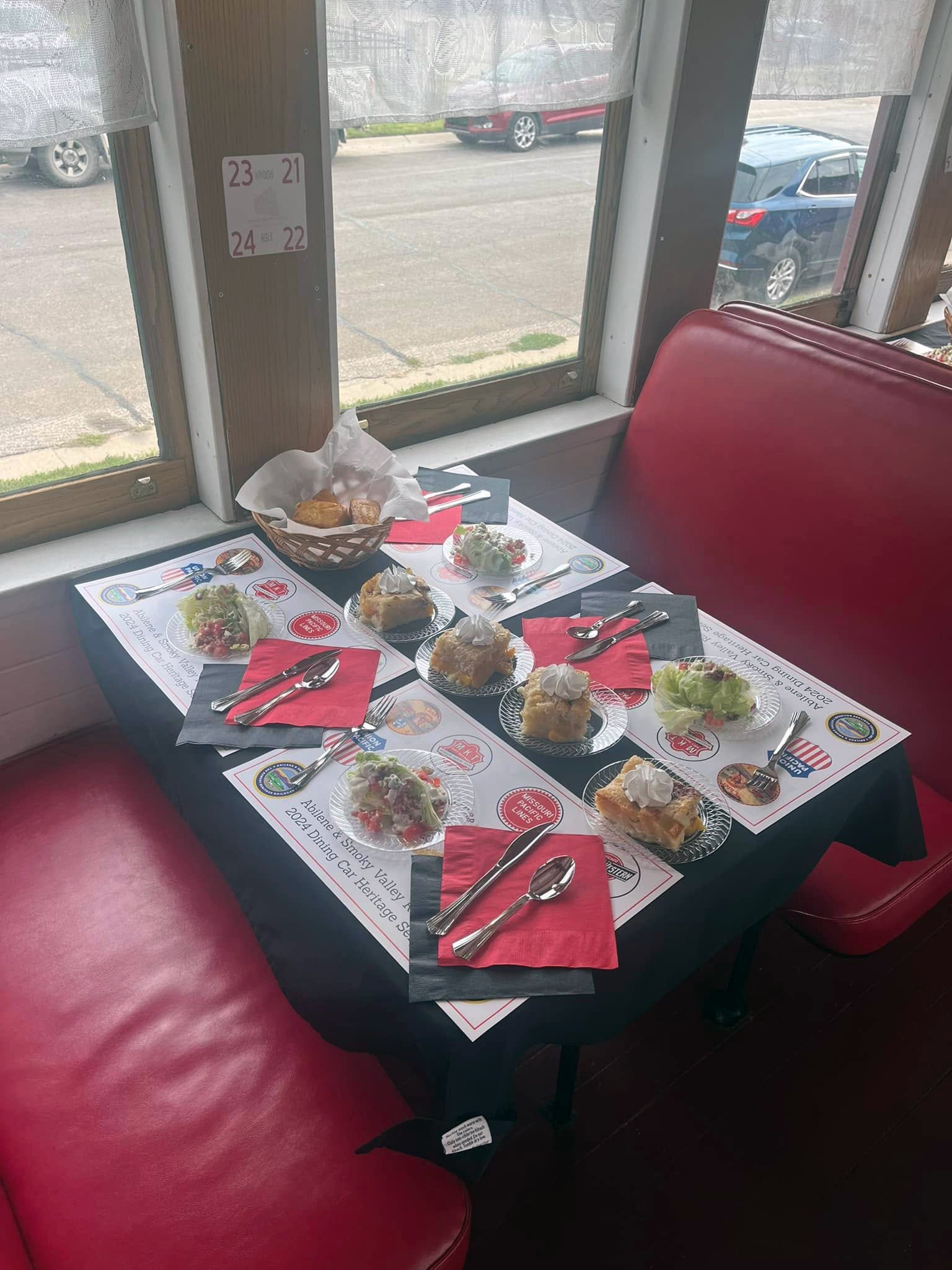 Aboard the Abilene & Smoky Valley dinner train