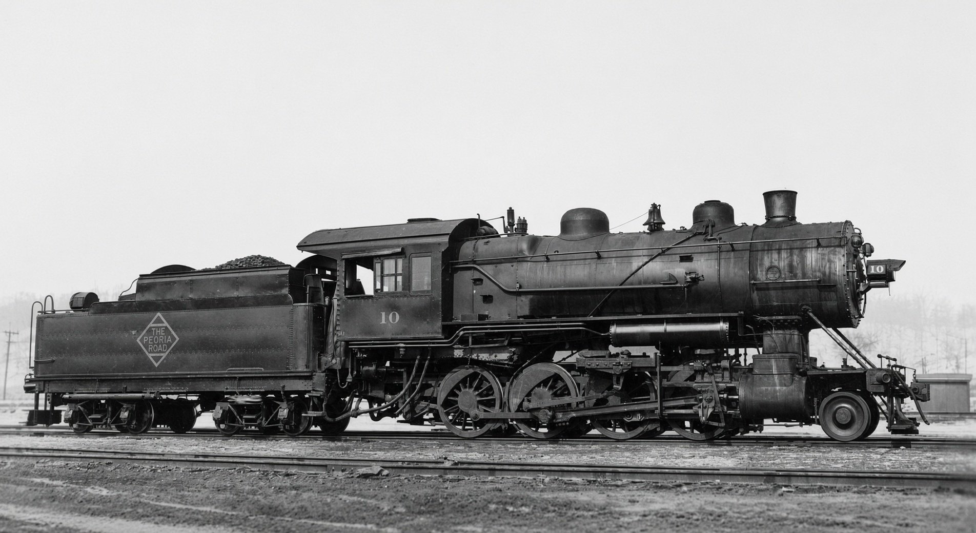 Toledo Peoria and Western 2-8-0 10, Class H Consolidation