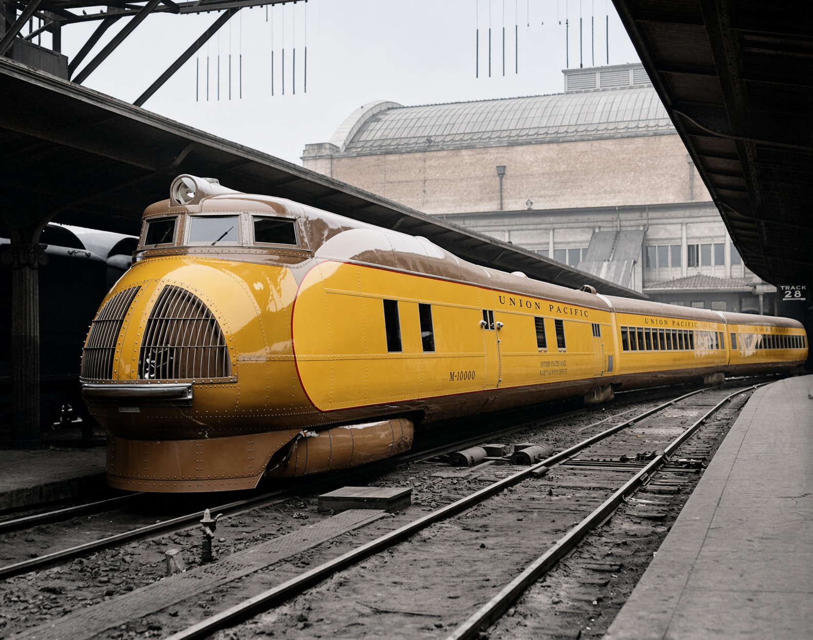 Union Pacific M-10000 at Chicago Union Station in 1934