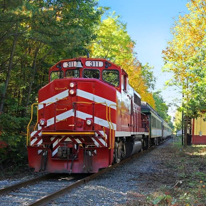 Vermont Rail System GP40-2LW 311 with a fall foliage excursion