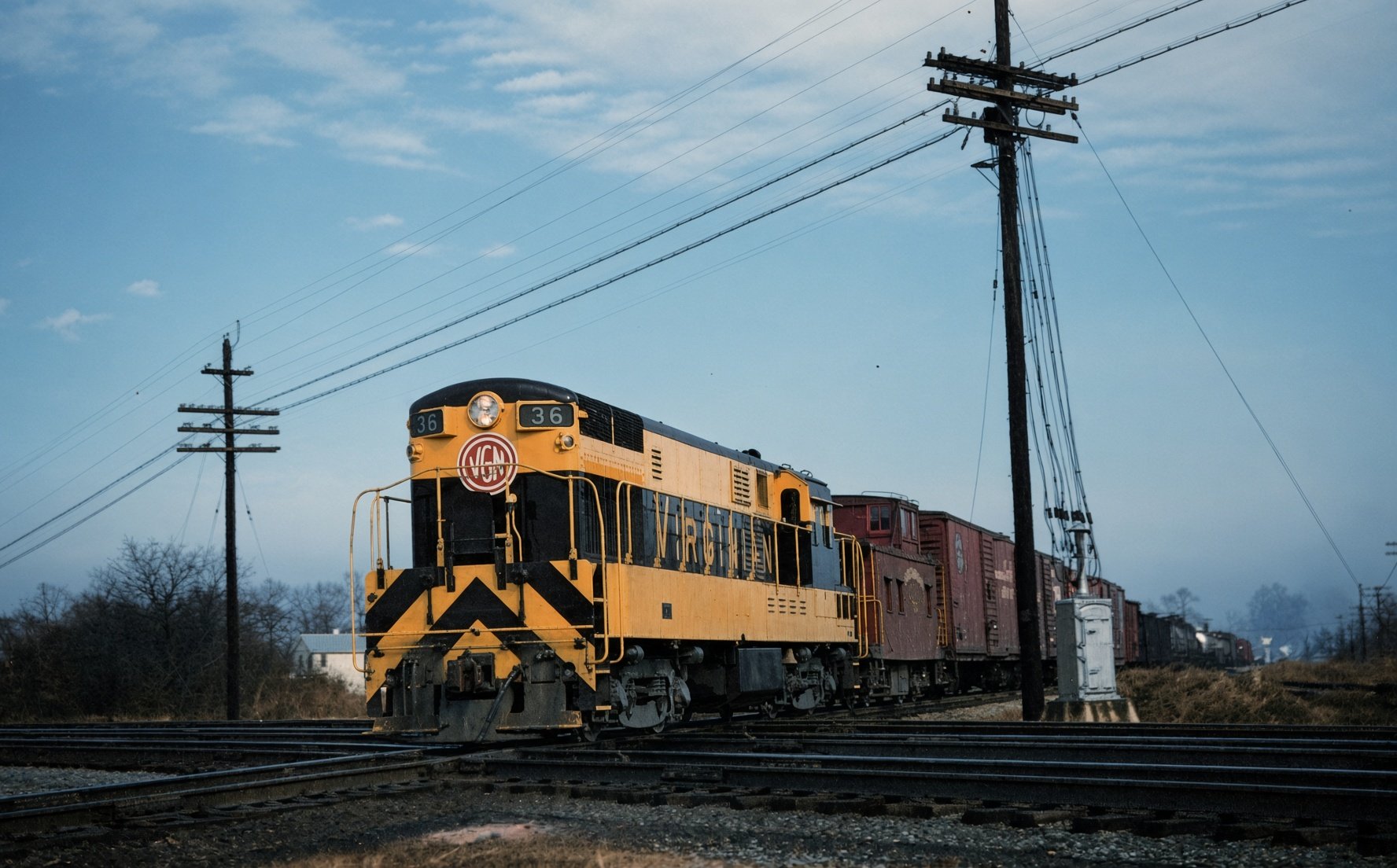 Virginian H16-44 36 at South Norfolk VA in 1956